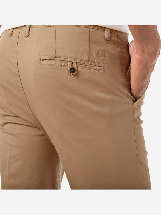 Trousers Chino Elastic Camel