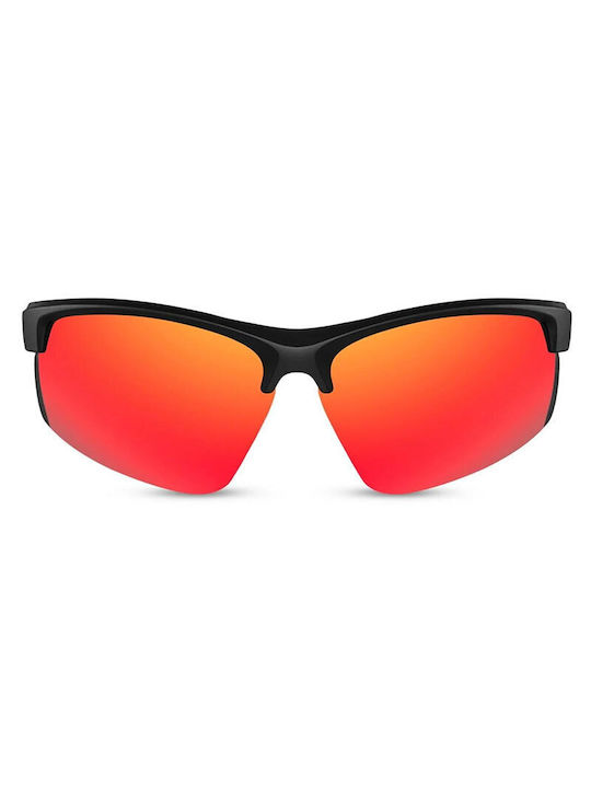 Solo-Solis Sonnenbrillen mit Schwarz Rahmen und Orange Linse NDL5001