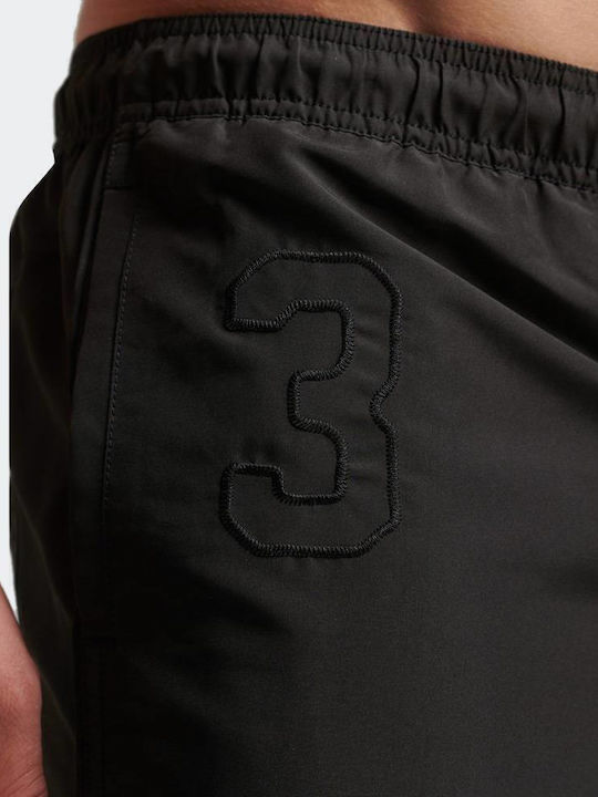 Ovin Vintage Men's Swimwear Shorts Black Floral