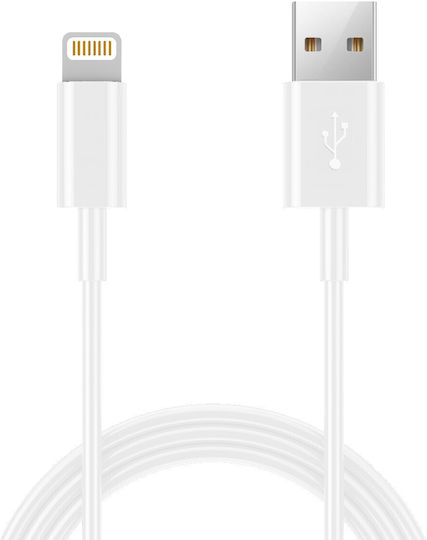 Ancus E44 USB-A to Lightning Cable Λευκό 1m (34229)