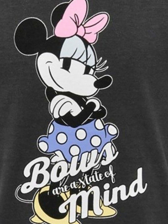 Παιδικό T-shirt Μαύρο Minnie Mouse