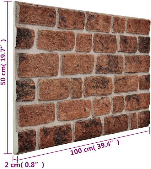 Wandsticker & Wandgemälde Dekoratives Wandsticker 10 Stück 100x50cm vidaXL