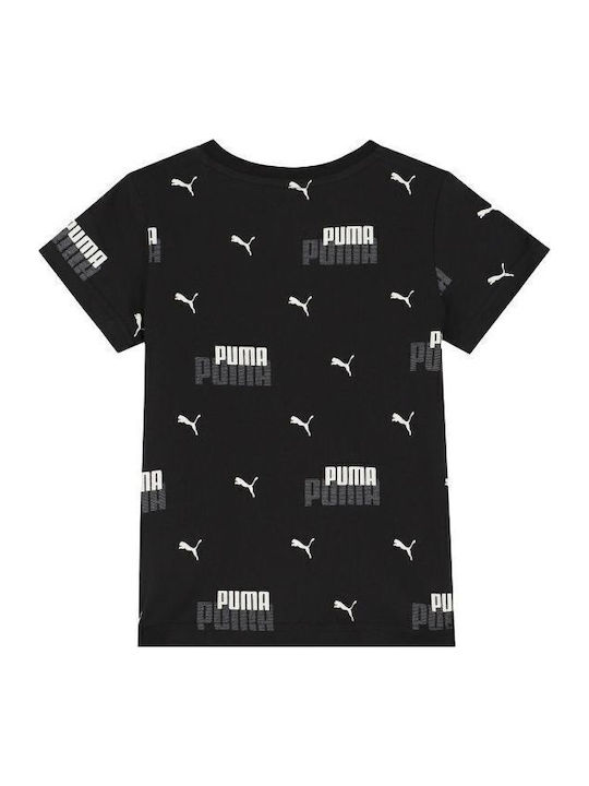 PUMA T-shirt Μαύρο