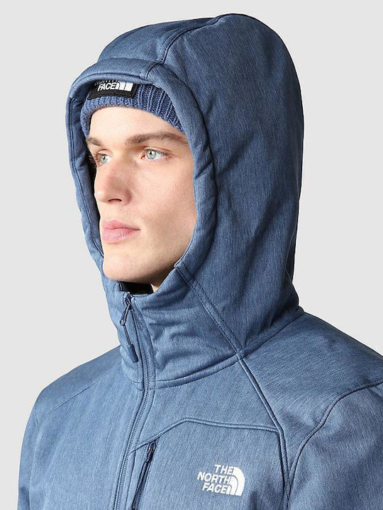Quest Hooded Geci Barbat ΧiemiΧaΤiكo Softshell Waterproof şi cu Protecție Împotriva Vântului Bălțată