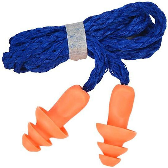 Earplugs With Safety Cord In Orange Color AT000100205