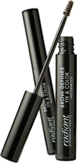 Radiant Definer Fix & Color Waterproof Mascara for Eyebrows 04 Dark Brown 5ml
