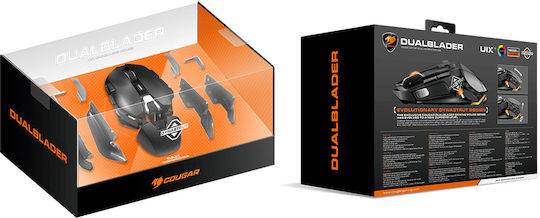 Cougar CGR-800M Dual Blader Gaming Ποντίκι 16000 DPI Μαύρο