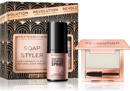Revolution Beauty Styler Duo Комплект Грим За Вежди В Кафяв Нюанс 5гр