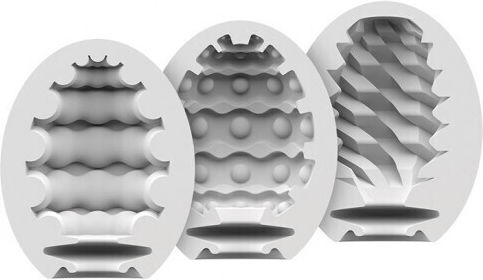 Satisfyer Riffle, Bubble & Fierce Masturbator Egg Masturbator 3er Set 3τμχ