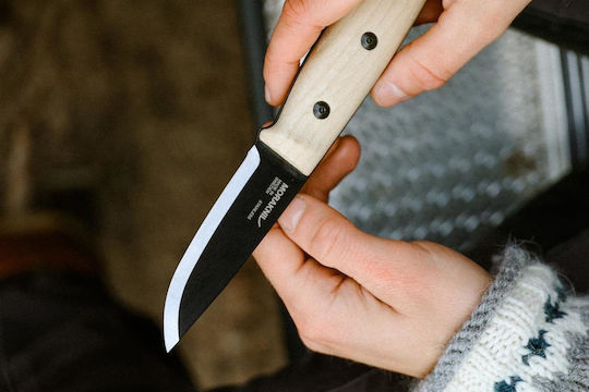 Morakniv Finn Blackblade Μαχαίρι Ash Wood σε Δερμάτινη Θήκη (S)