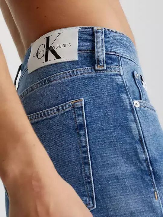 Ανδρικό Παντελόνι Τζιν με Slim Tapered Εφαρμογή Μπλε