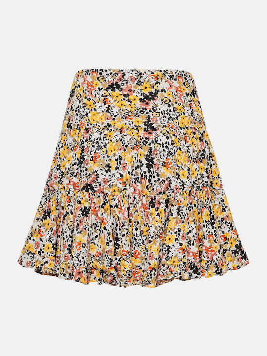 Ψηλόμεση Mini Φούστα Κλος Floral Πολύχρωμη