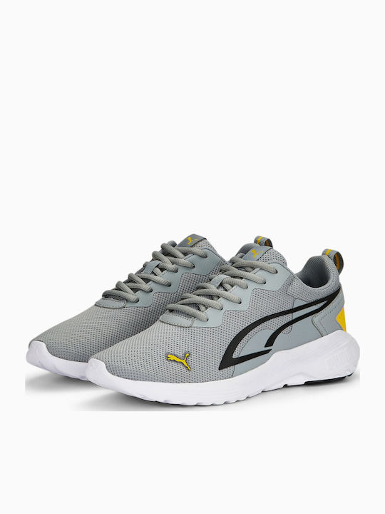 PUMA All-Day Active Kids Sneakers Cool Mid Gray / Black / Pele Yellow