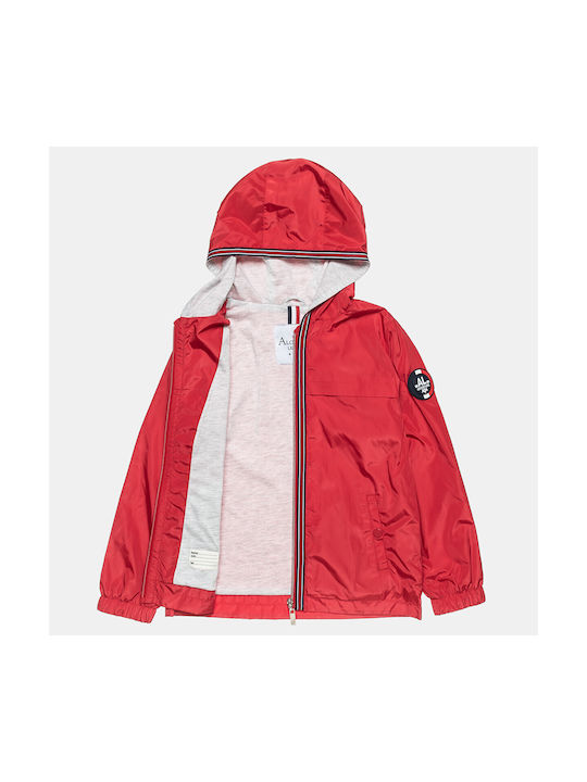 Alouette Waterproof Kids Casual Jacket short Hooded Red