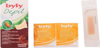 Byly Depil Facial Hair Removal Wax Chocolate 12pcs