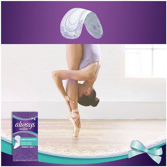 Always Dailies Fresh & Protect Normal Panty Liners Fresh Scent Normal for Normal Flow 2 Drops 30pcs