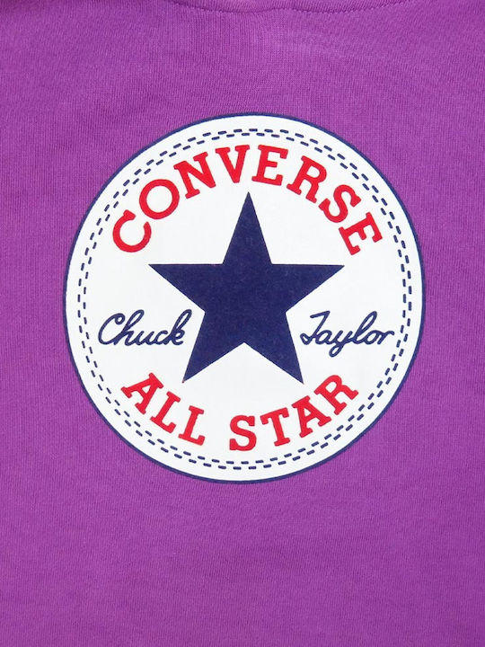 Kids Sweatshirt with Hood and Pockets Purple