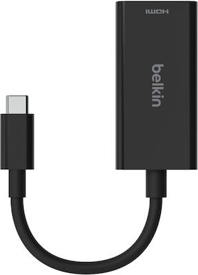 Belkin Μετατροπέας USB-C male σε HDMI / USB-C female (AVC013BTBK)