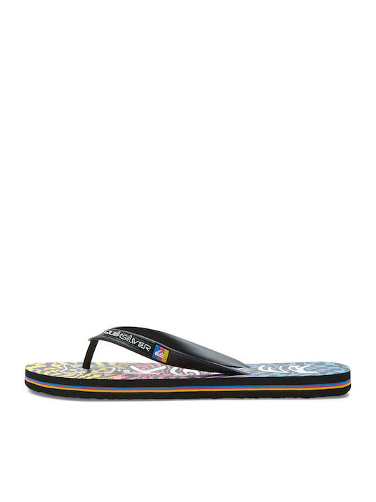 Molokai Wordblock Ανδρικά Flip Flops Black/Blue/Pink