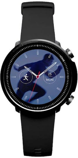 Mibro A1 45mm Waterproof Smartwatch with Heart Rate Monitor (Black)