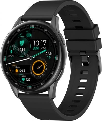 Mibro A1 45mm Waterproof Smartwatch with Heart Rate Monitor (Black)