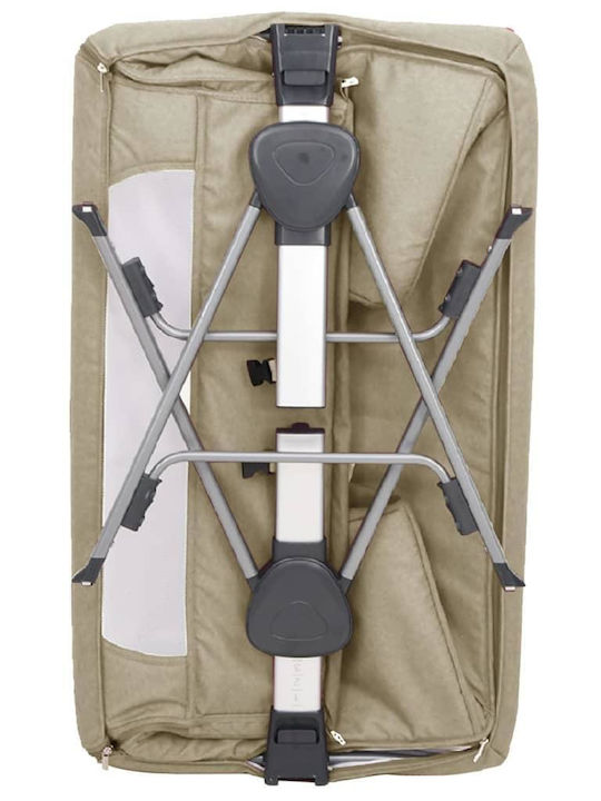 vidaXL Люлка с Матрак Beige Grey
