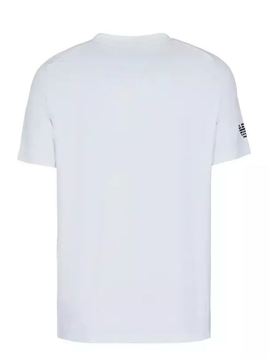 Emporio Armani Herren Sport T-Shirt Kurzarm Weiß