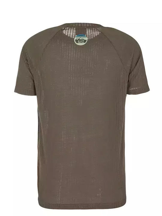 Emporio Armani T-shirt Bărbătesc cu Mânecă Scurtă Gri