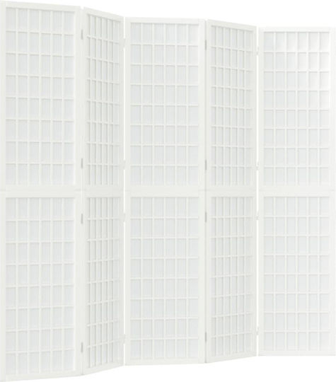 vidaXL Διακοσμητικό Παραβάν Ξύλινο με 5 Φύλλα 200x170cm vidaXL Διακοσμητικό Παραβάν Ξύλινο με 5 Φύλλα 200x170cm