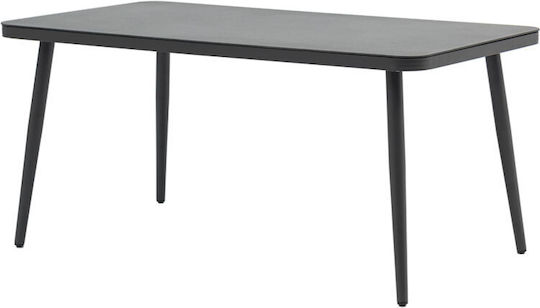 Ecco Esszimmer- und Küchentisch Anthrazit / Grau 160x90x75cm