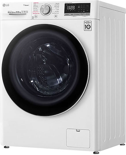 LG Πλυντήριο Ρούχων 10.5kg με Τεχνολογία Ατμού 1400 Στροφών AI DD F4WV510S0E