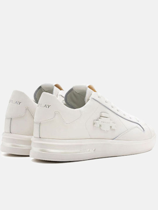 Shield Lace Up Herren Sneakers Weiß