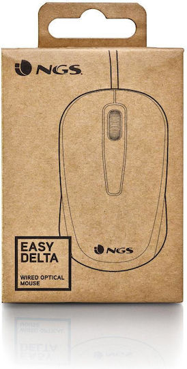 NGS Easy Delta Ενσύρματο Ποντίκι Μαύρο