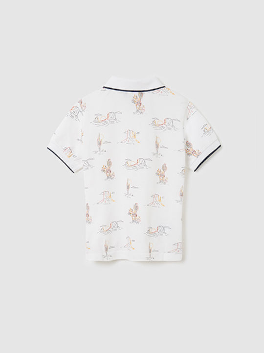 Mayoral Kids Polo Short Sleeve White