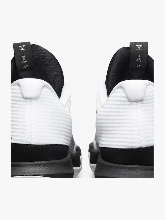 Kyrie 5 Low Low Basketball Shoes White / Metallic Gold Black