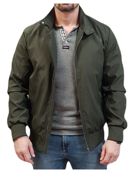 Splendid Herren Winter Jacke Lässig Winddicht Khaki