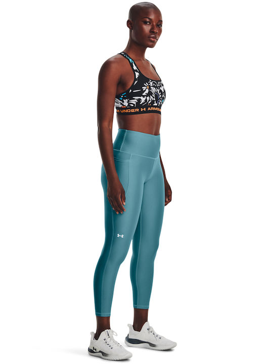 Training Women's Cropped Firming Blue Leggings