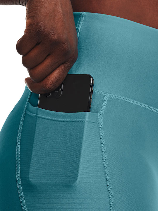 Training Women's Cropped Firming Blue Leggings