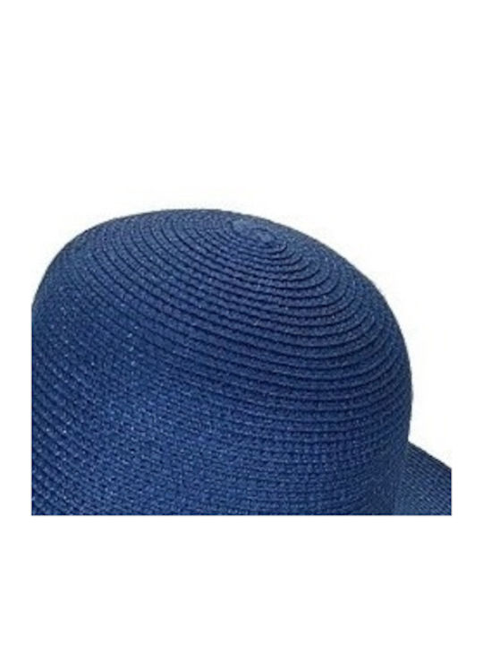 Mi-tu Exclusive Γυναικείο Καπέλο Ψάθινο Floppy Μπλε 22.00053