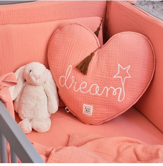 Funna Baby Crib Bumpers Classic Inside Coral 41x192cm
