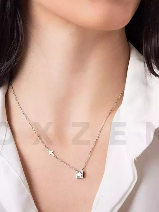 Oxzen from Gold Plated Steel with Zircon