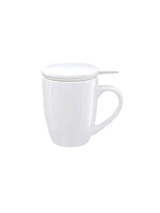 Secret de Gourmet Tasse Keramik mit Deckel Weiß 320ml 1Stück