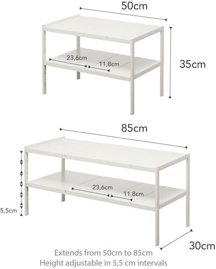 Yamazaki Επιτραπέζια Βάση Μεταλλική 85x30x35εκ. Μαύρη