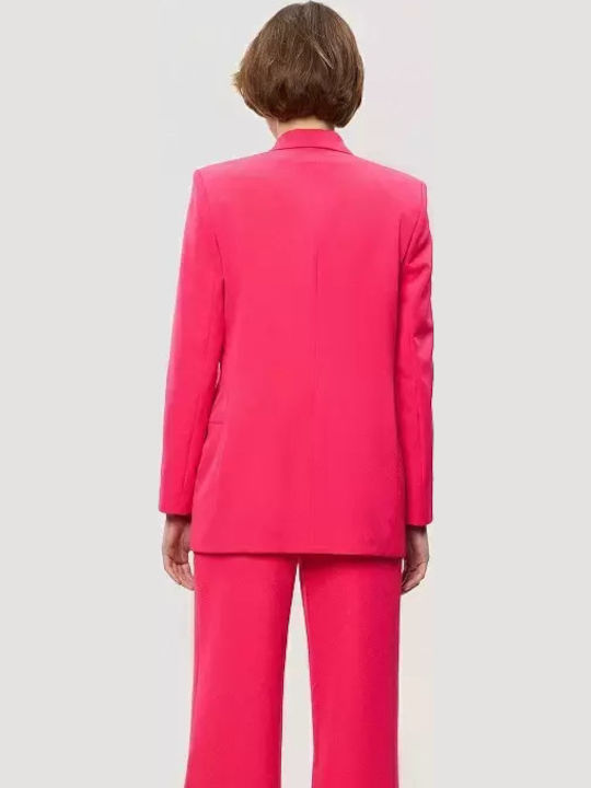 Desiree Long Women's Blazer Fuchsia