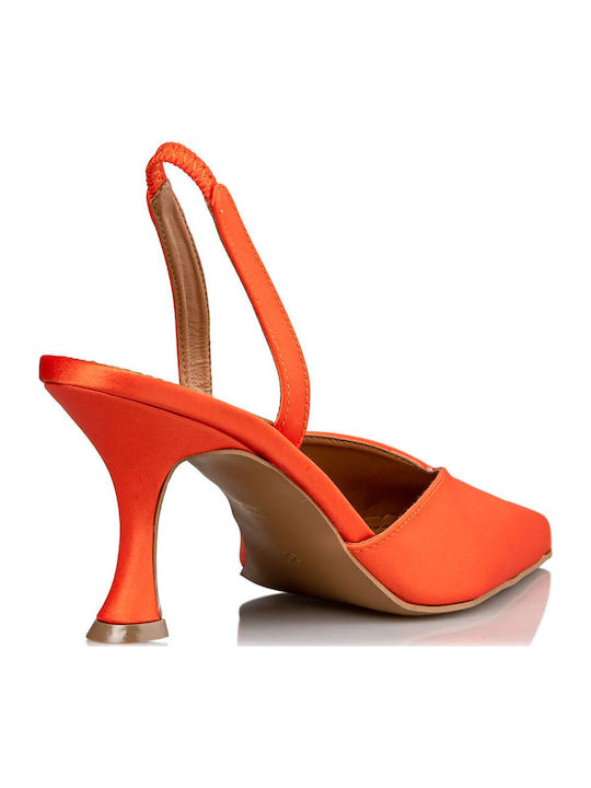 Pointed Toe Orange High Heels