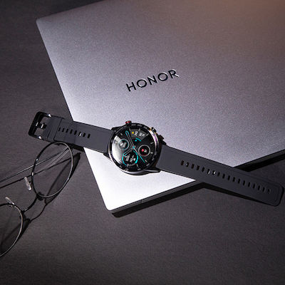 Honor MagicWatch 2 Oțel inoxidabil 46mm Rezistent la apă cu Pulsometru (Charcoal Black)