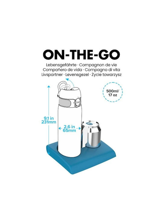 Ion8 Wasserflasche Rostfreier Stahl 600ml Gray