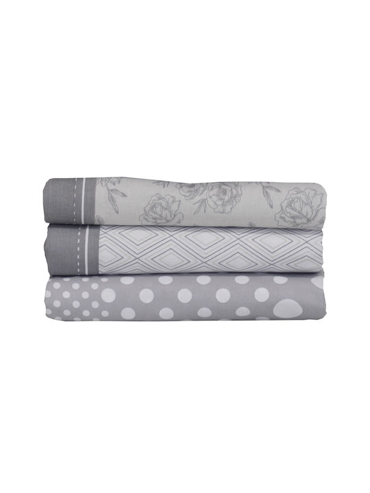 Anna Riska Mix & Match Coverlet Single Cotton 26 Grey 160x240cm