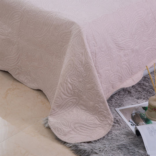 Silk Fashion Solid Set Coverlet Single from Cotton & Polyester Camel 160x220cm 2pcs