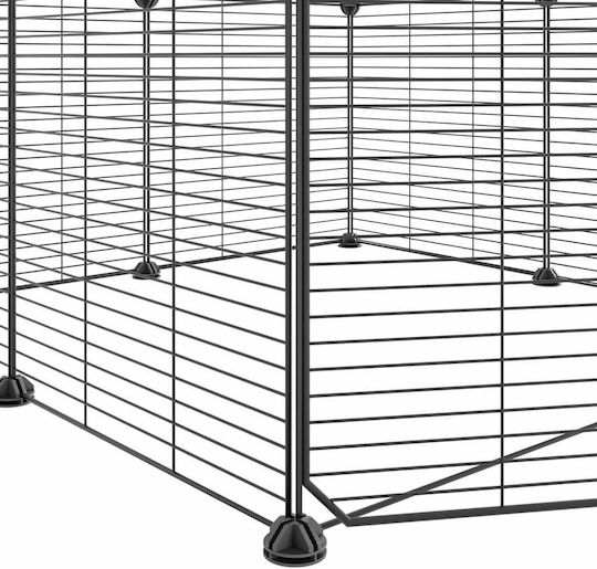 vidaXL Rodent Cage Pet Crate with 8 Panels & Door 70x70x35cm